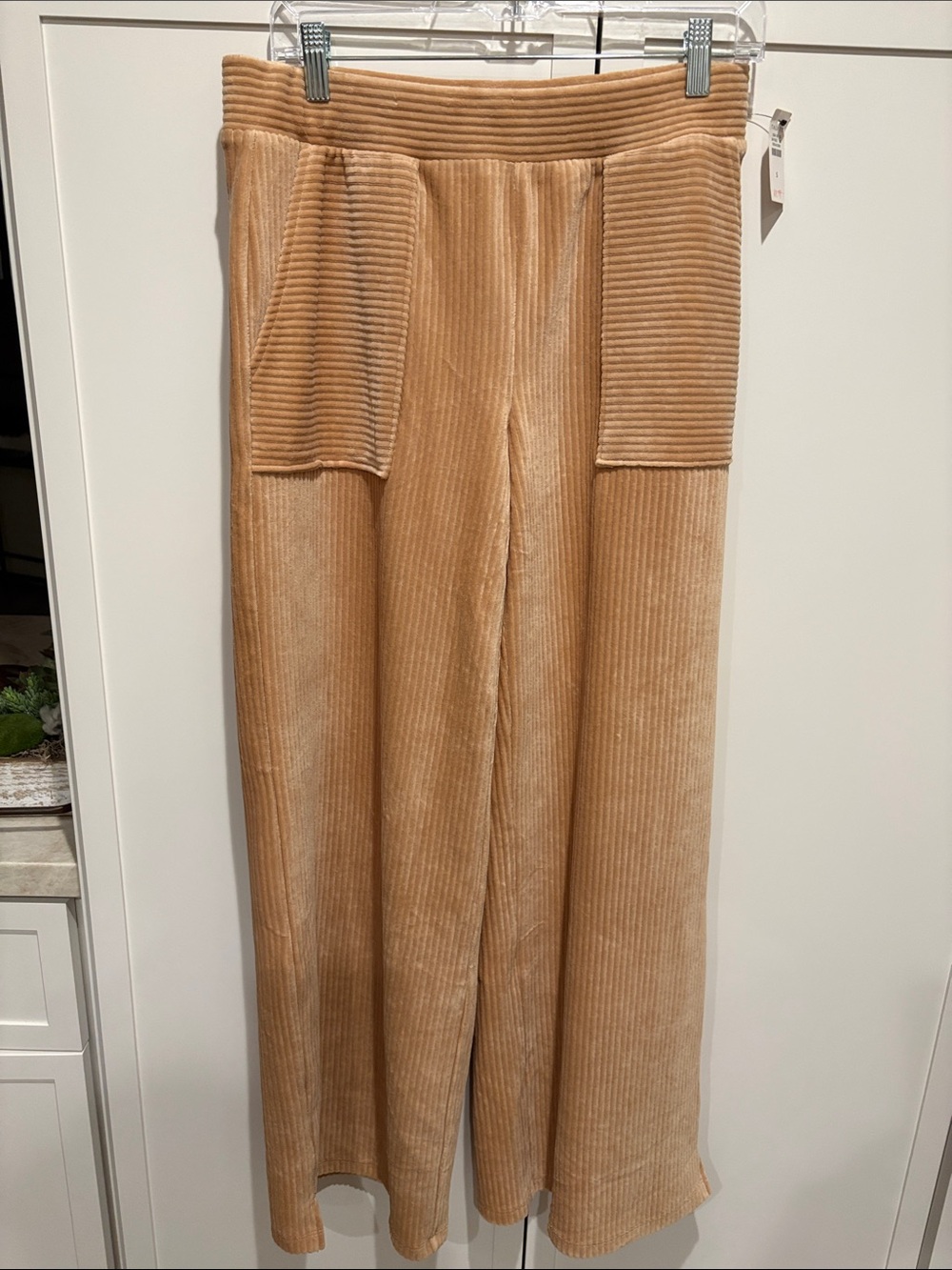 Talbots Wide-Leg Corduroy Pants in Camel S